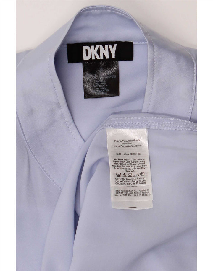Dkny Camicetta oversize da donna a 1/2 maniche UK 8 Small Lilla Poliestere