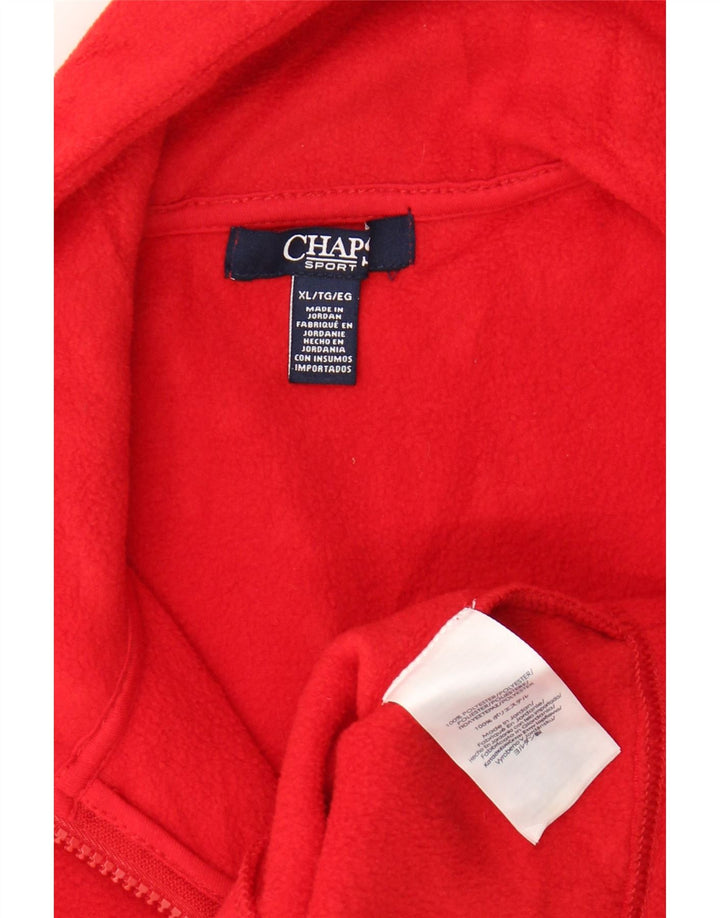 Gilet in pile da donna CHAPS UK 18 XL rosso poliestere