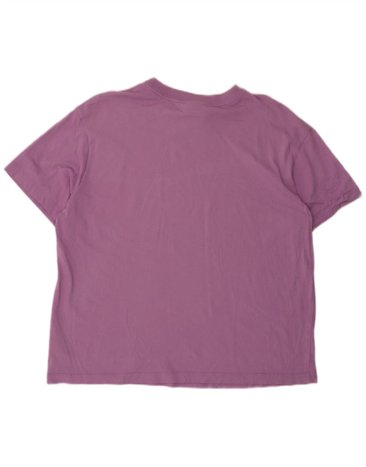 T-shirt oversize da donna Nike UK 14 cotone viola medio