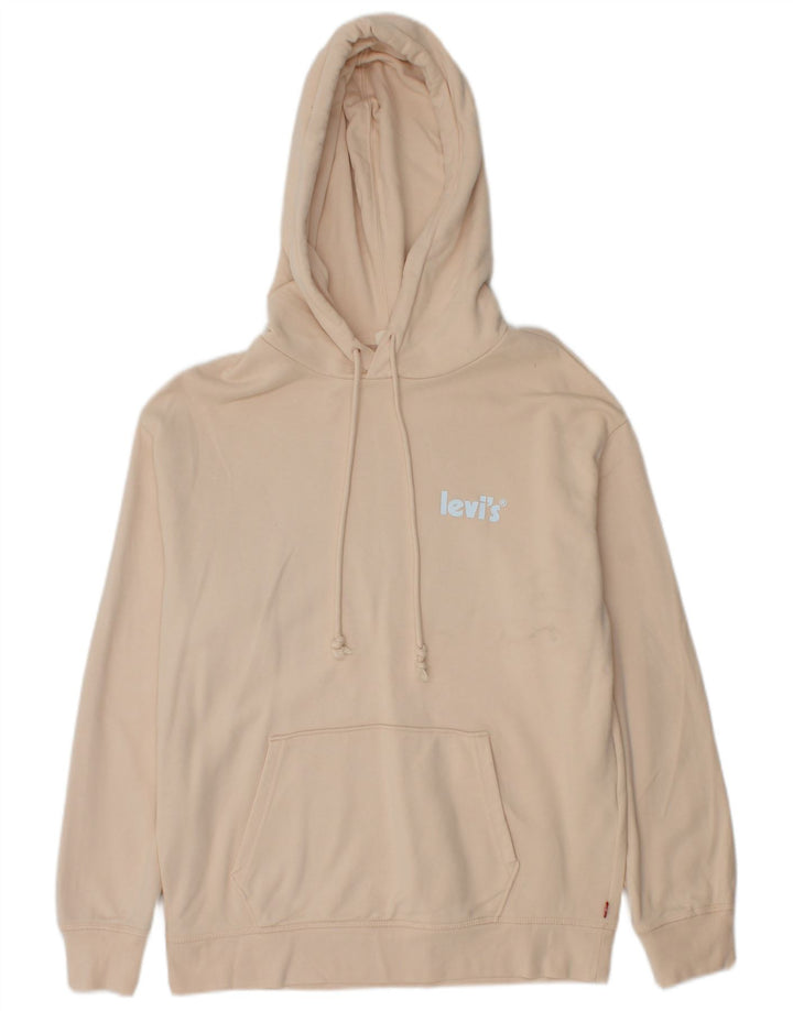 Maglione con cappuccio da uomo Levi's piccolo in cotone beige