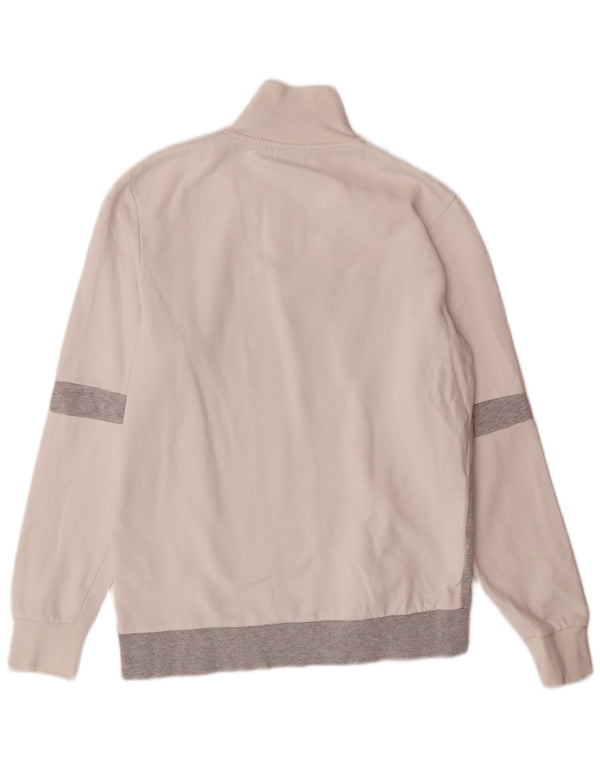 JACK & JONES Felpa con grafica da uomo Maglione color block bianco medio