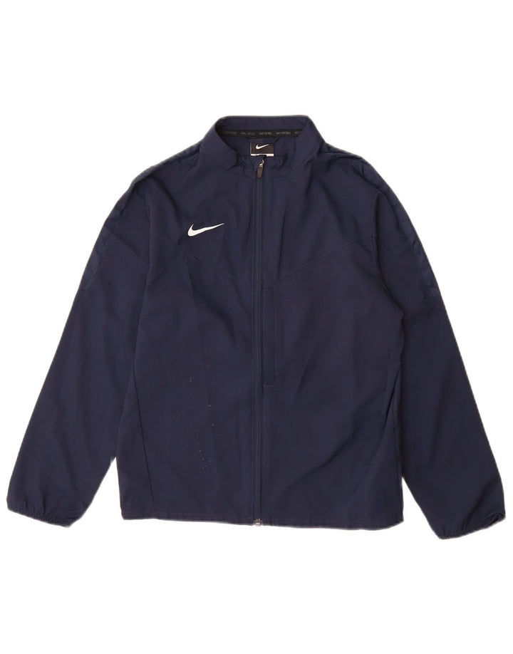 Giacca da tuta Nike da ragazzo, 8-9 anni, piccola, in poliestere blu navy