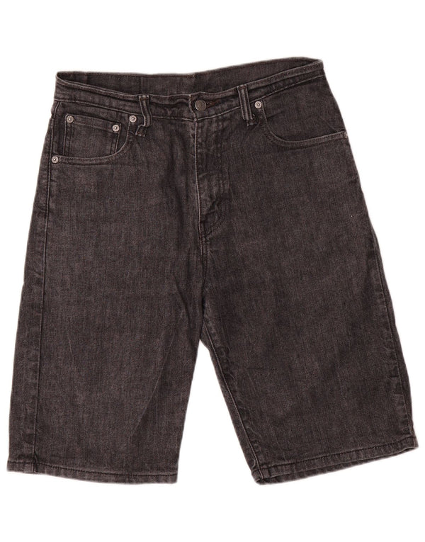 Pantaloncini di jeans Levi's 559 da uomo W30 in cotone grigio medio