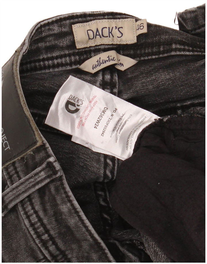 Jeans slim da uomo DACK'S IT 46 piccolo W32 L32 cotone nero
