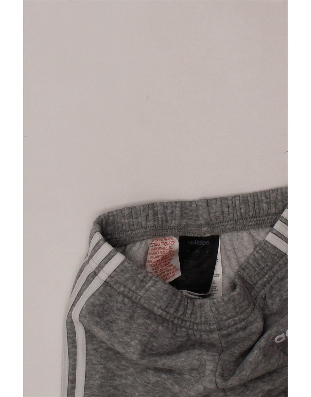 Pantaloni da tuta con grafica ADIDAS da ragazzo Joggers 3-4 anni in cotone grigio