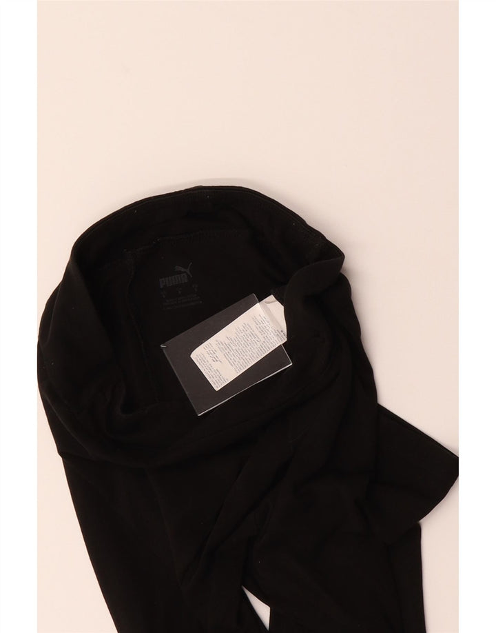 PUMA Womens Leggings UK 10 Small  Black Cotton