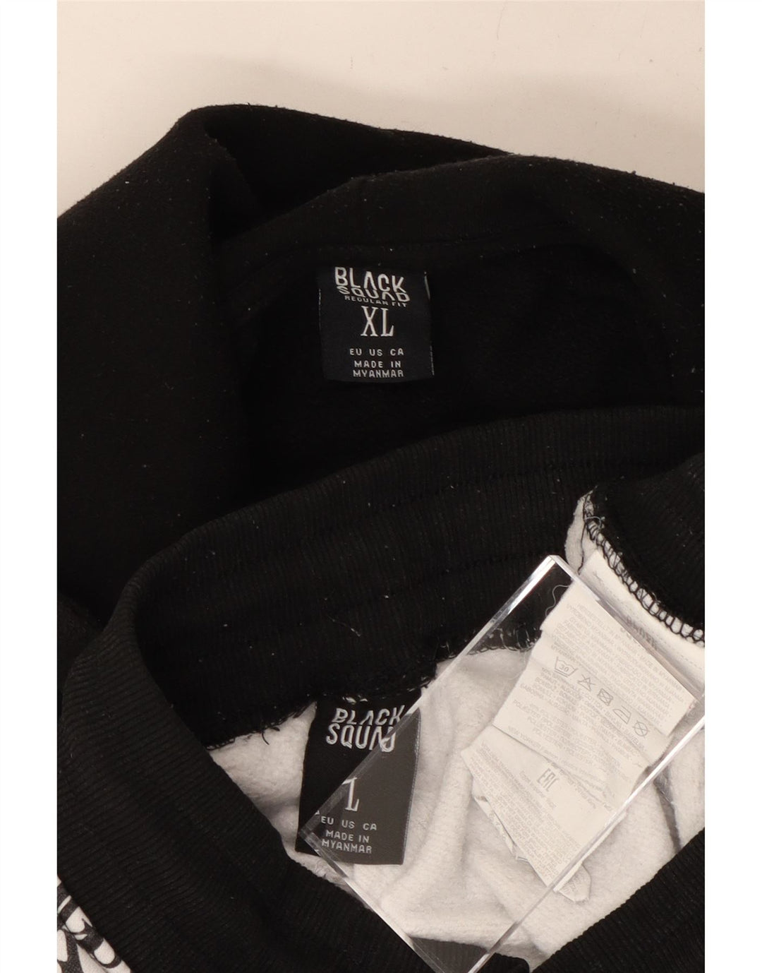 Tuta intera da uomo con vestibilità regolare grafica BLACK SQUAD XL White Colourblock