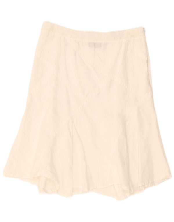 Calvin Klein Jeans Womens Asymmetrical Skirt Medium W30 White