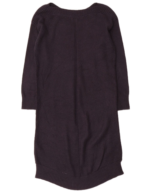 Abito maglione a maniche lunghe da donna Fat Face UK 14 Grande cotone blu navy