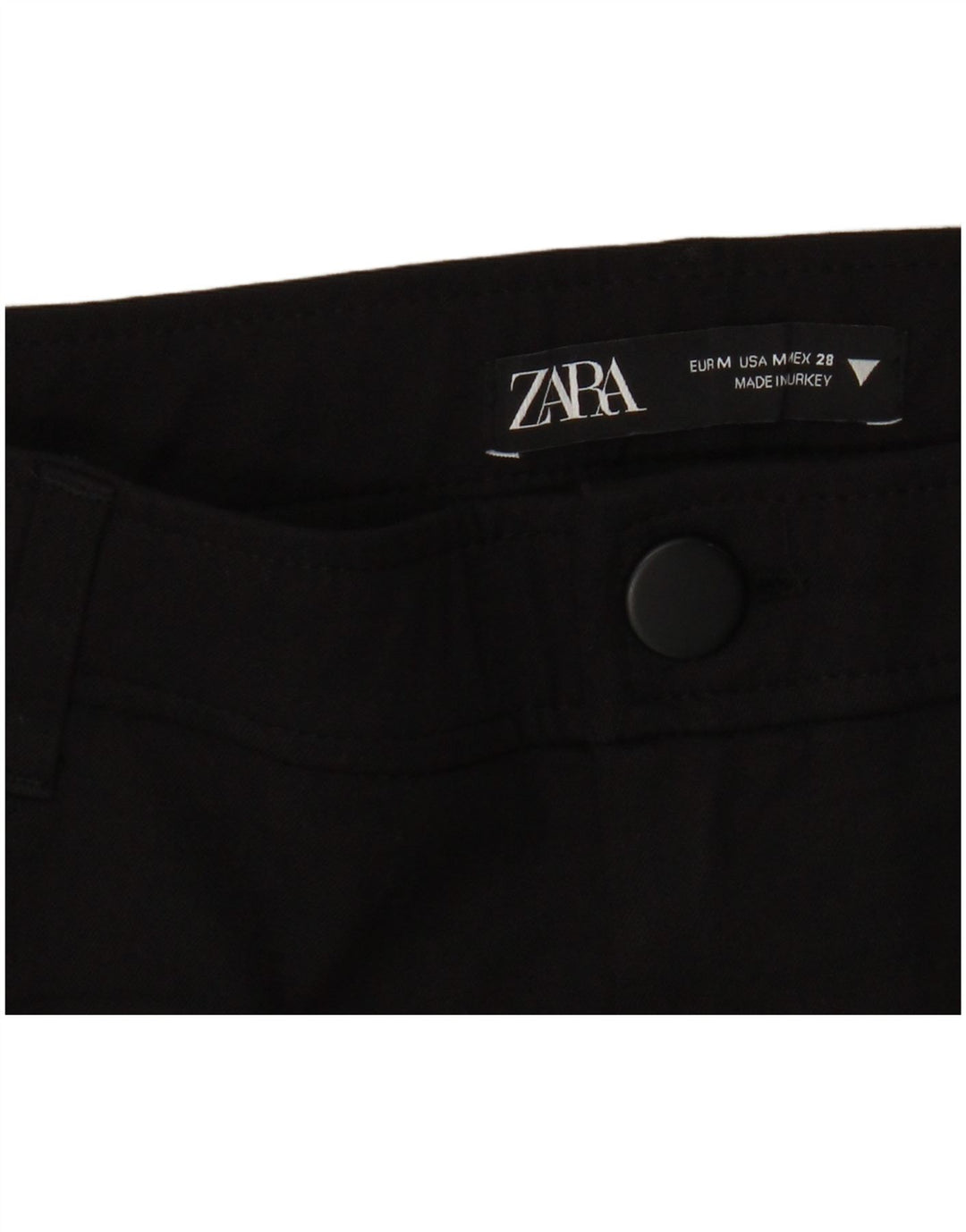 Pantaloni casual svasati da donna Zara medi W28 L29 neri