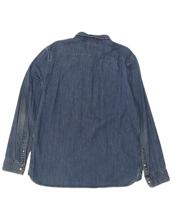 Camicia di jeans da uomo Levi's XL in cotone blu