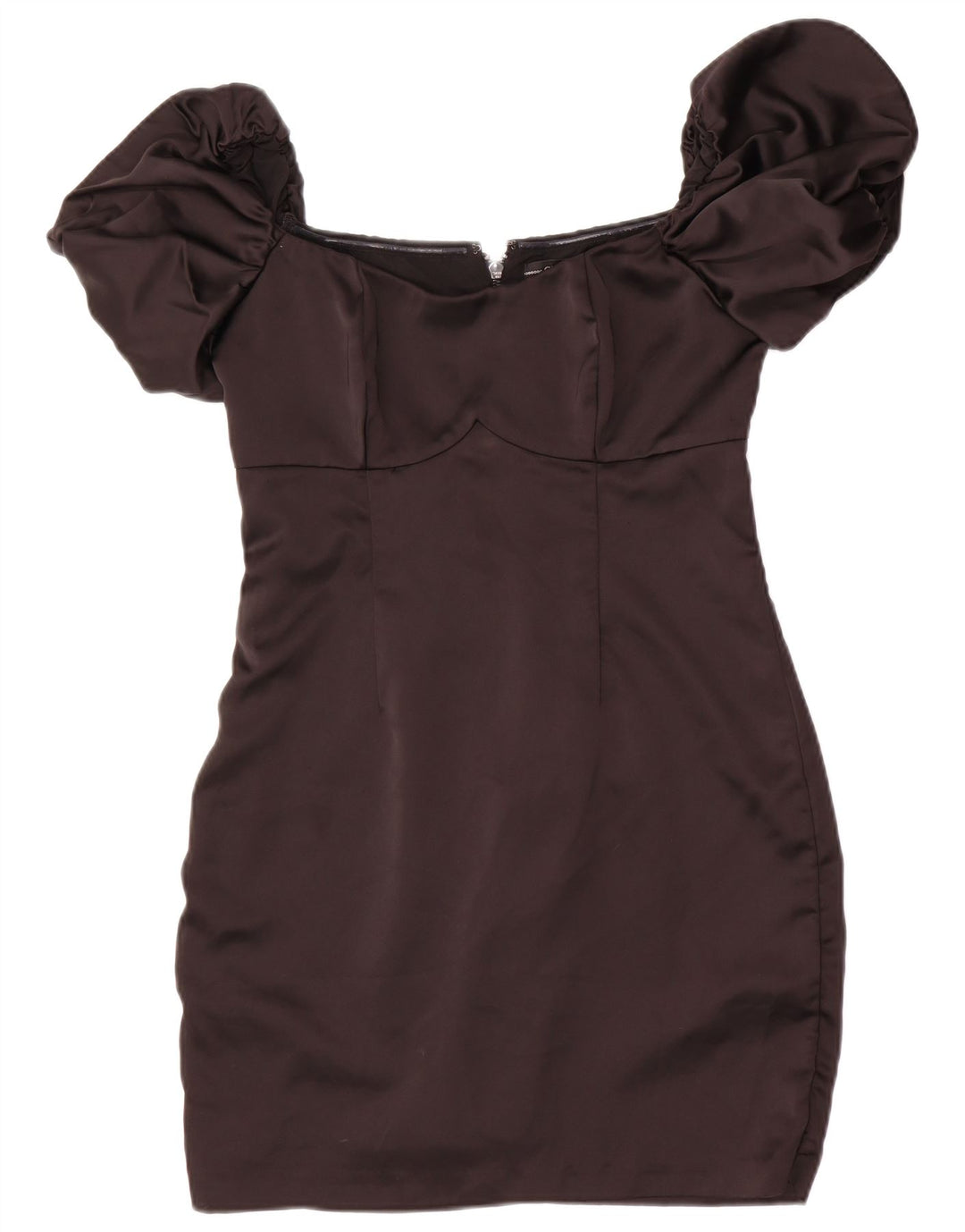 Guess Abito aderente da donna con spalle scoperte UK 8 Small Poliestere nero