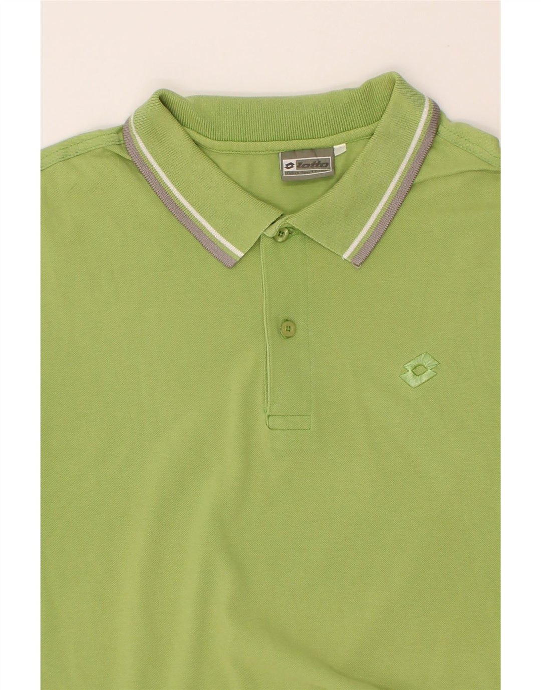 LOTTO Mens Polo Shirt Medium Green Vintage Lotto and Second-Hand Lotto from Messina Hembry 