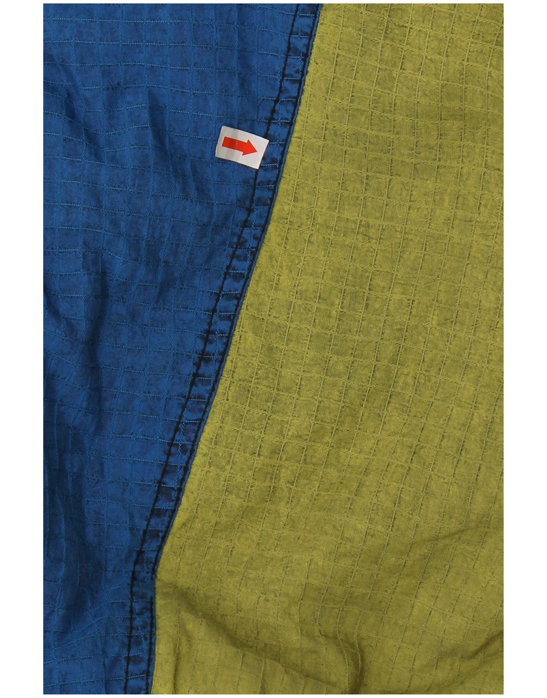 Tuta da sci vintage da uomo con cappuccio IT 52 Large Blu Colourblock in poliammide