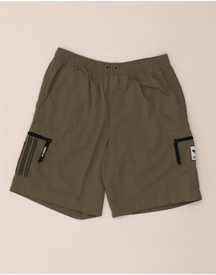 Pantaloncini sportivi da uomo Adidas Medi in nylon kaki
