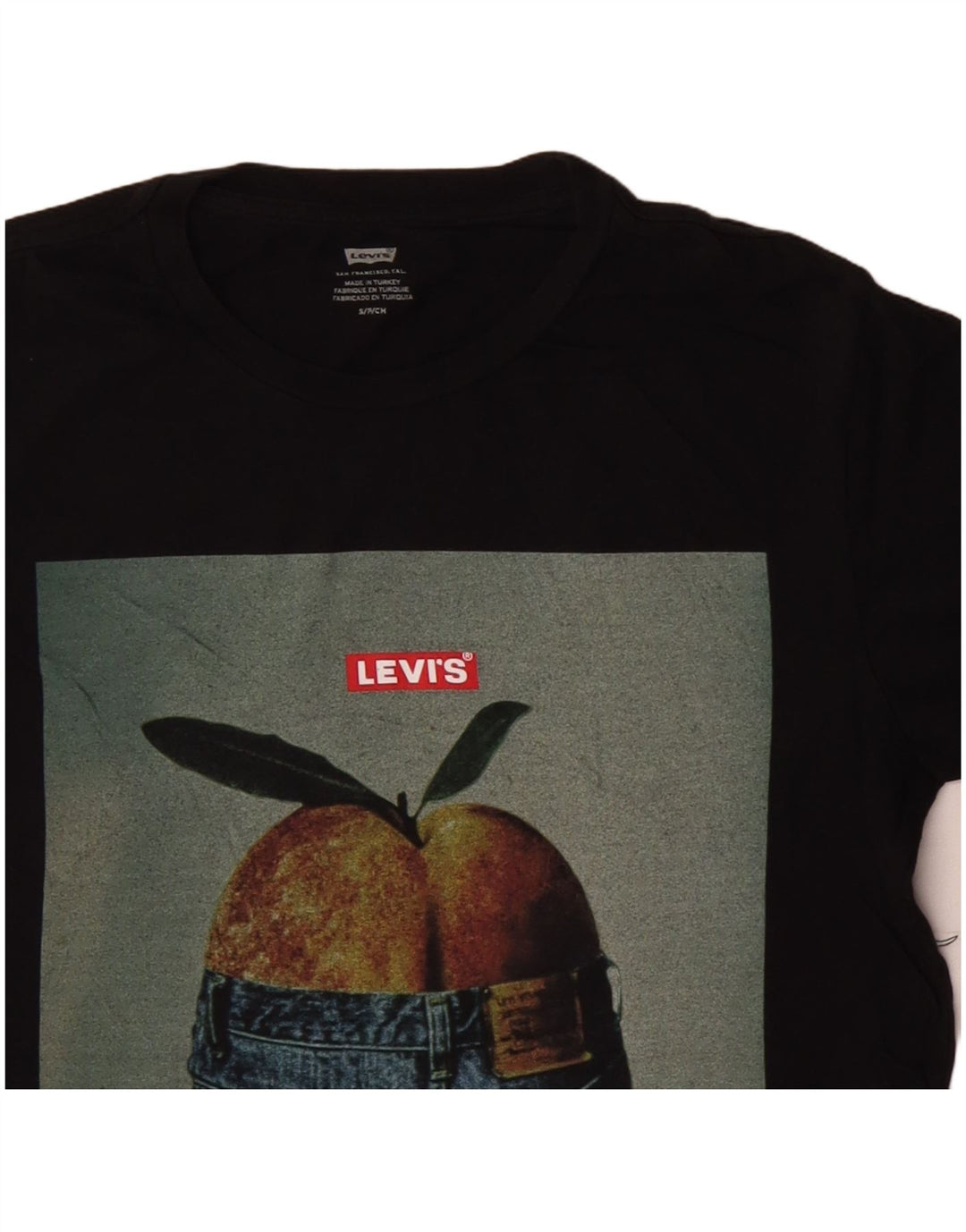 T-shirt grafica da uomo LEVI'S Top piccola in cotone nero