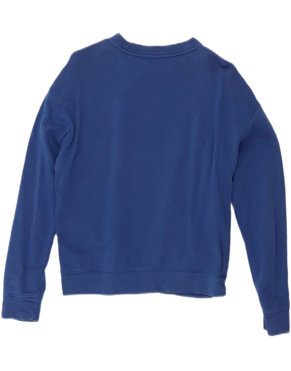 Tommy Hilfiger Womens Oversized Sweatshirt Jumper UK 10 Small Blue