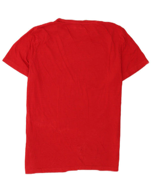 Jack & Jones T-shirt grafica regolare da uomo di grandi dimensioni in cotone rosso