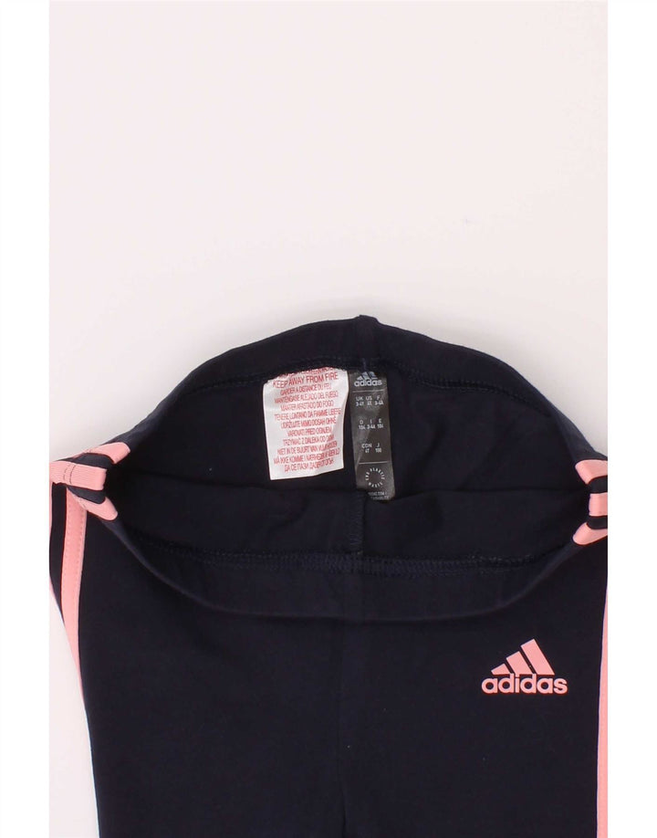 Leggings Adidas Bambina 3-4 Anni Blu Navy