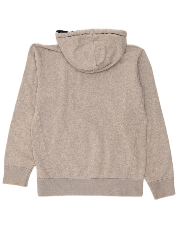Felpa con cappuccio grafica da uomo Adidas Small in cotone grigio