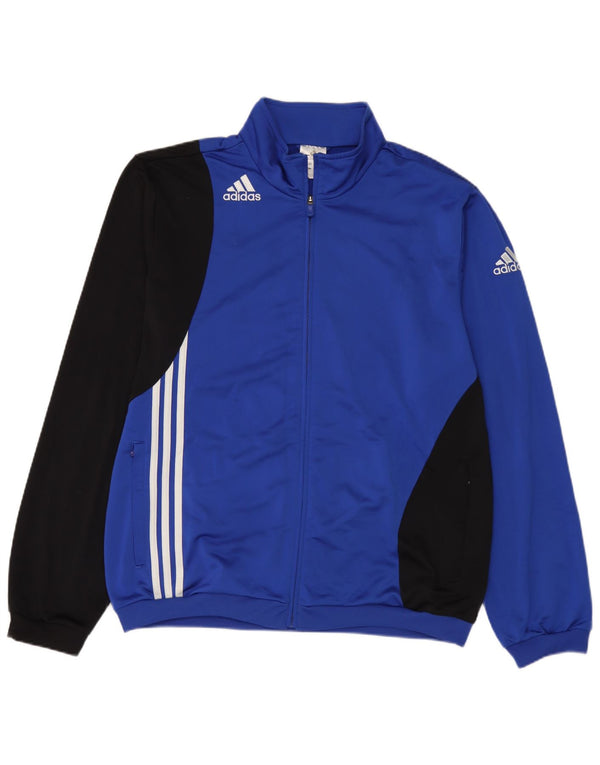 Giacca da tuta da uomo Adidas UK 48/50 XL Poliestere color block blu