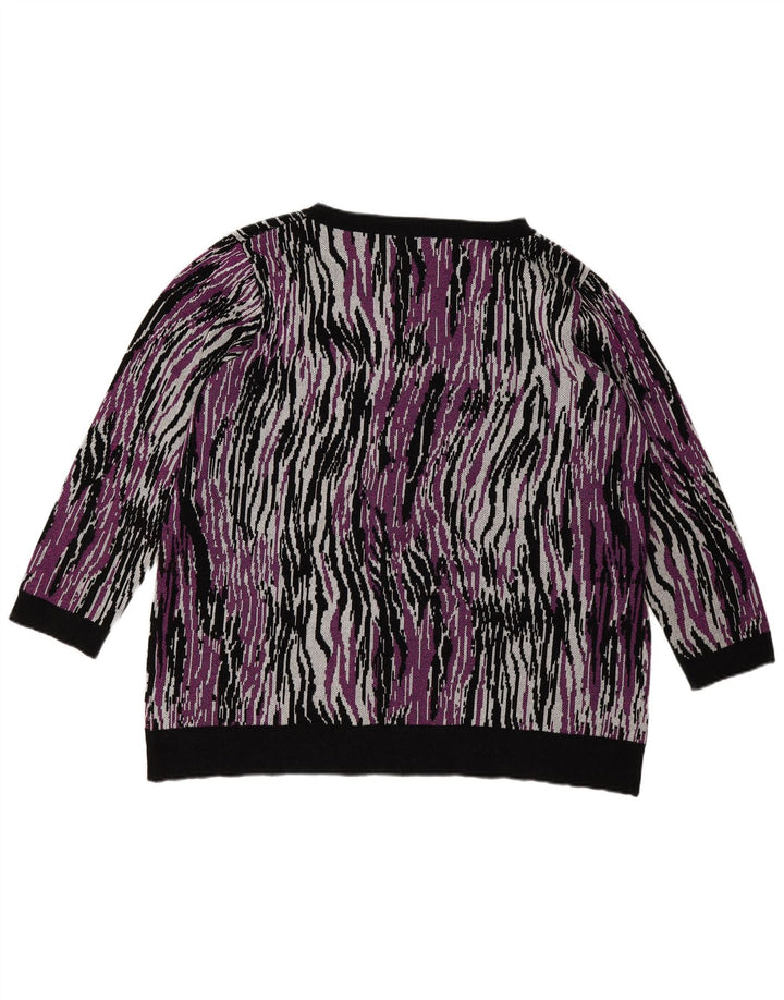 Maglione maglione girocollo da donna Florela Rubino UK 14 medio multicolore