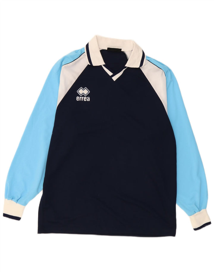 Polo da rugby da uomo a maniche lunghe ERREA, colore blu navy medio
