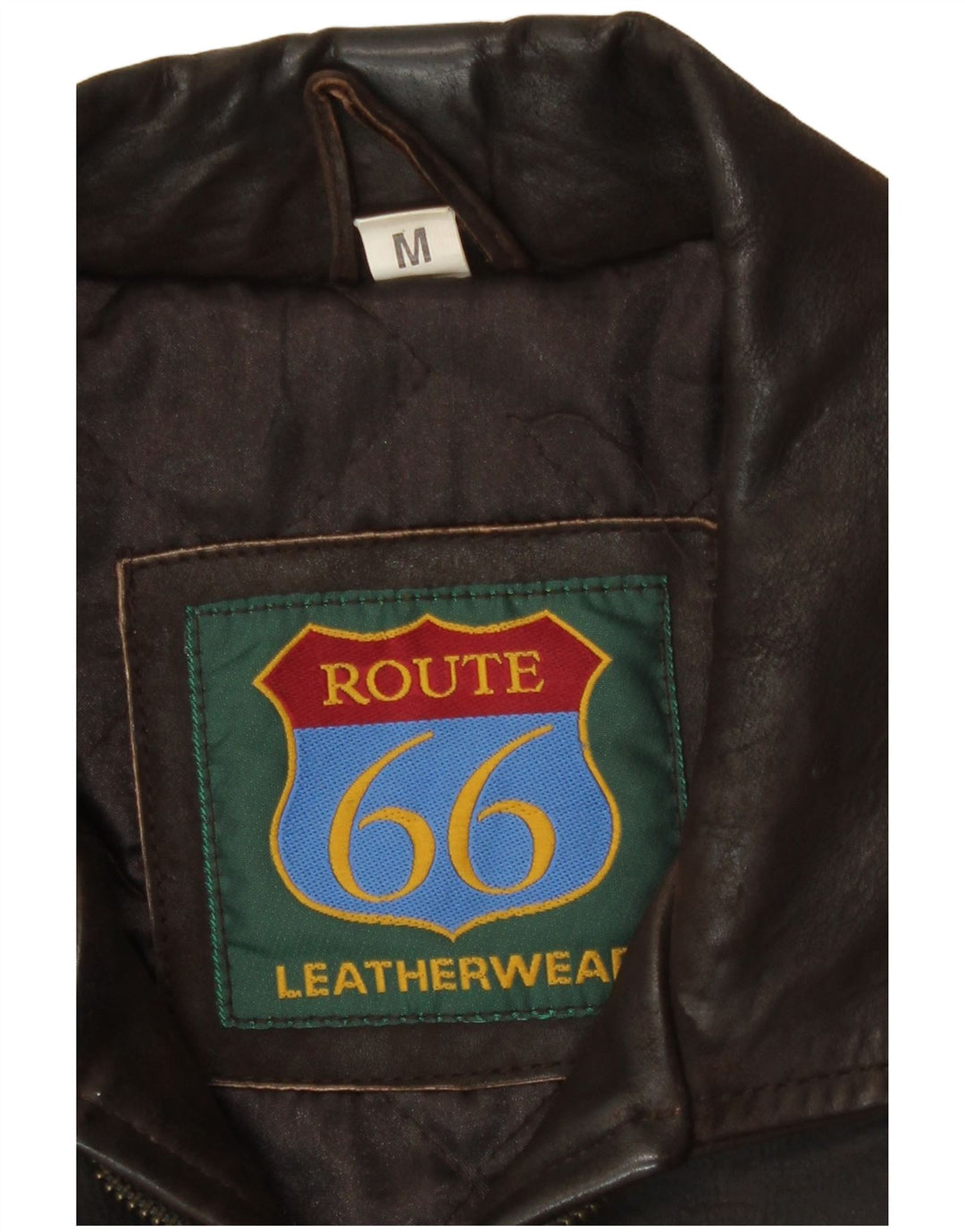 Giacca in pelle da uomo Route 66 UK 38 Pelle marrone medio