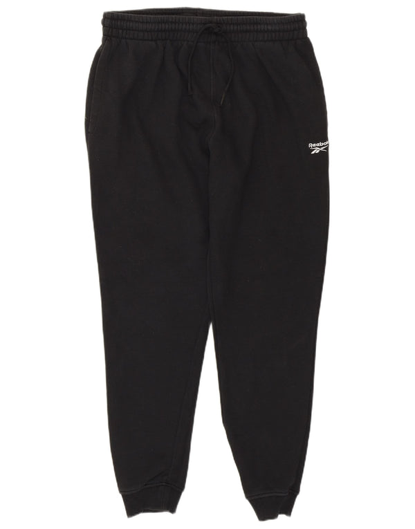 REEBOK Pantaloni da tuta da uomo Joggers piccoli in cotone nero
