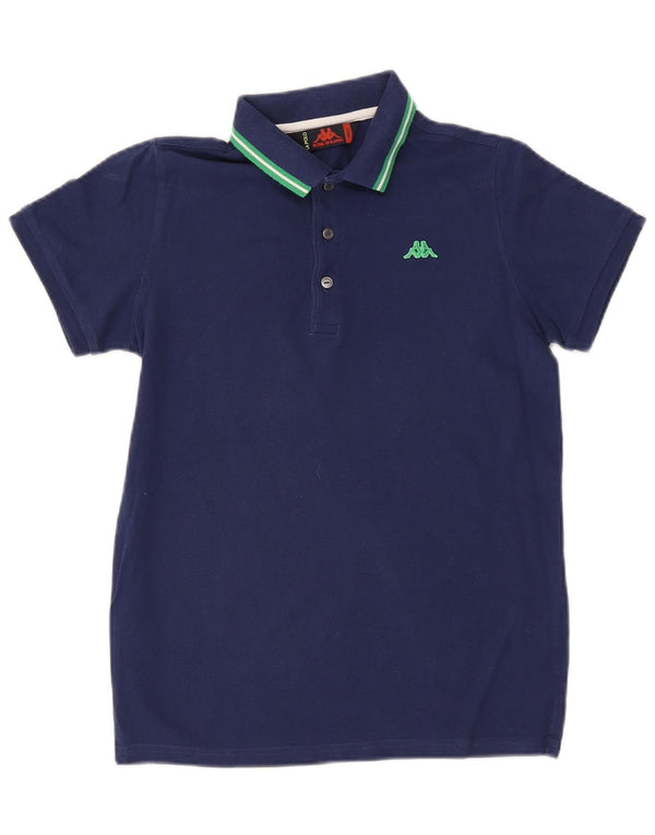 Polo Kappa Uomo Small Blu Navy in cotone