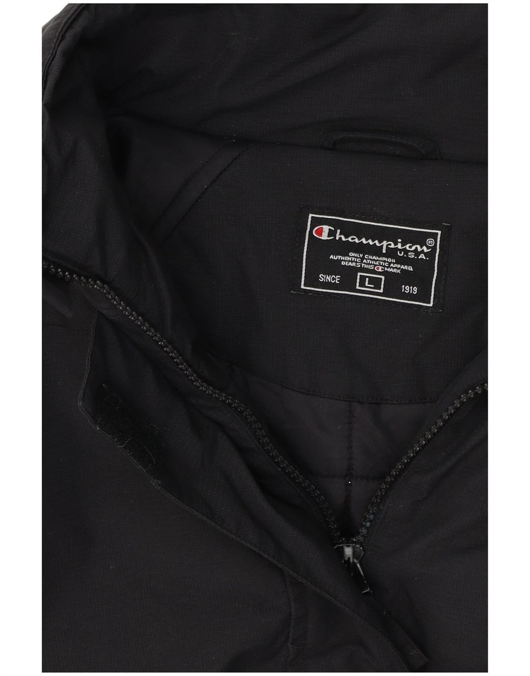 Giacca imbottita con cappuccio da donna Champion UK 16 grande poliestere nero