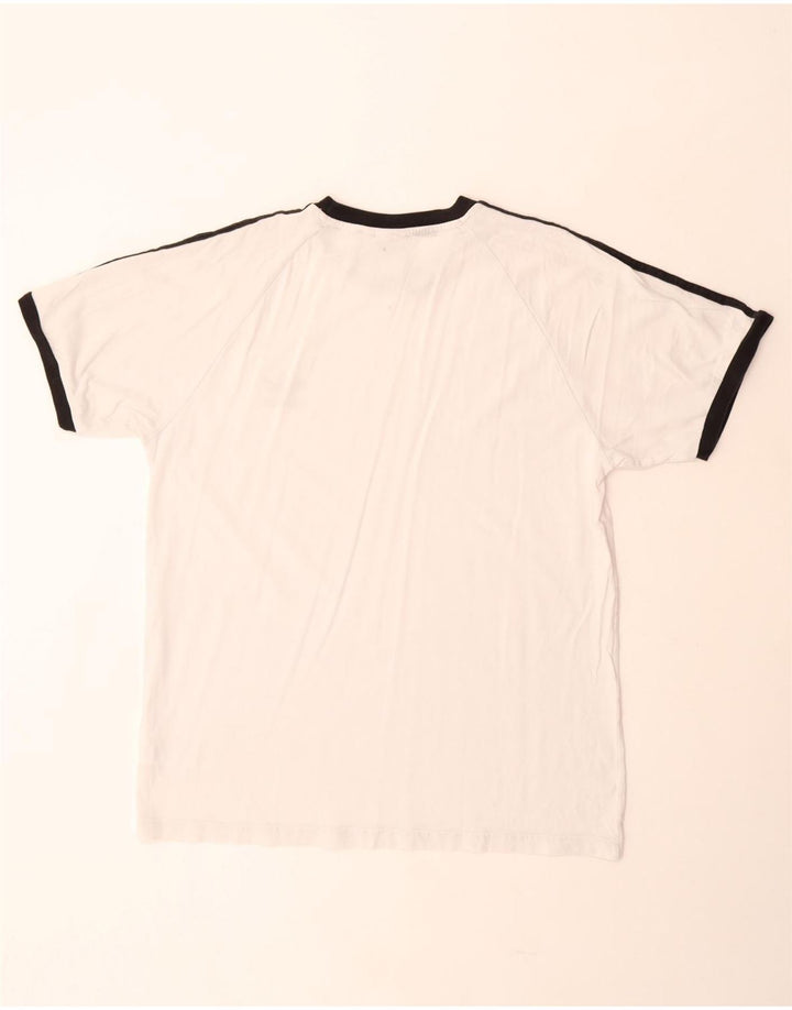 Maglietta Adidas da uomo Top Large in cotone bianco