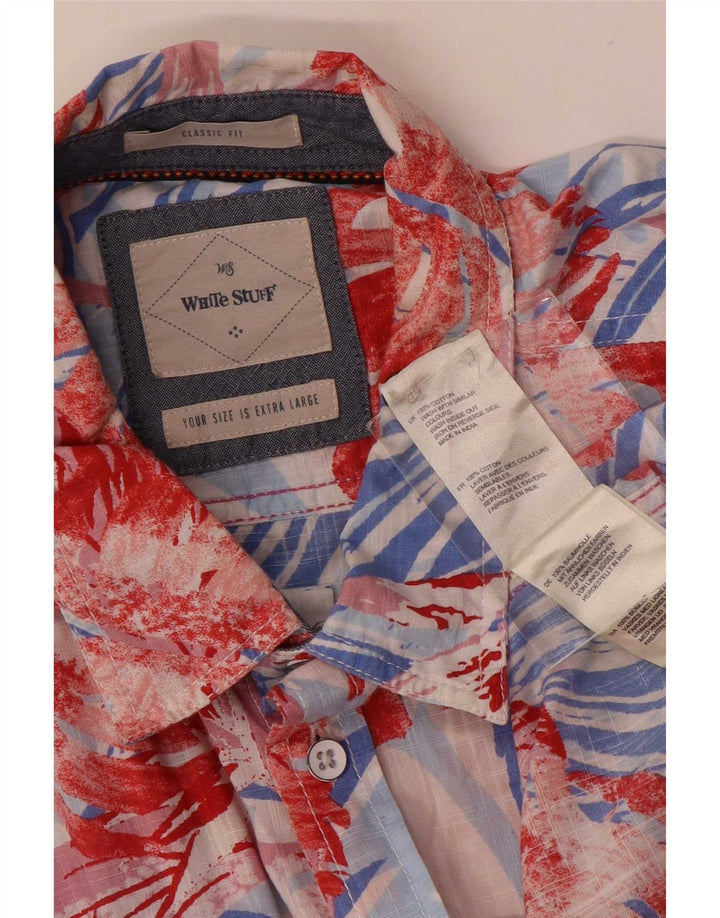 Camicia a maniche corte da uomo White Stuff XL multicolore floreale hawaiana