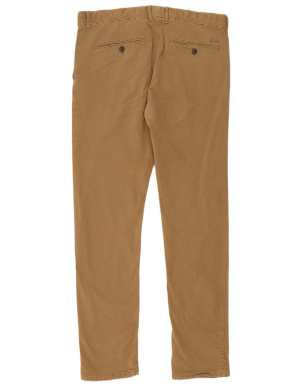 Pantaloni chino slim da uomo Woolrich W36 L32 cotone marrone
