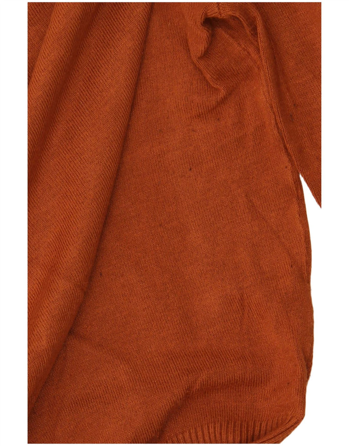 Maglione maglione girocollo corto da donna Marks & Spencer UK 8 piccolo marrone