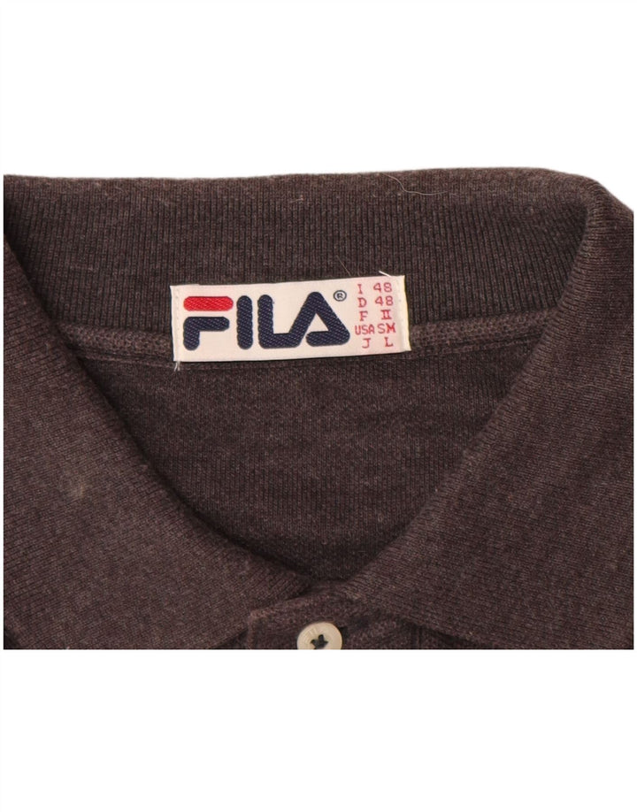 Polo Uomo FILA IT 48 Cotone Marrone Medio