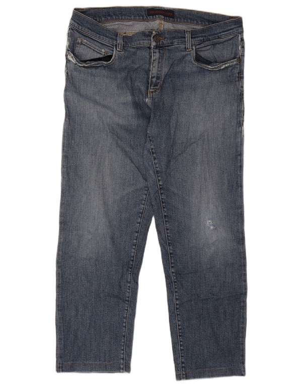 Jeans Cropped Uomo Trussardi IT 51 Large W37 L26 Blu