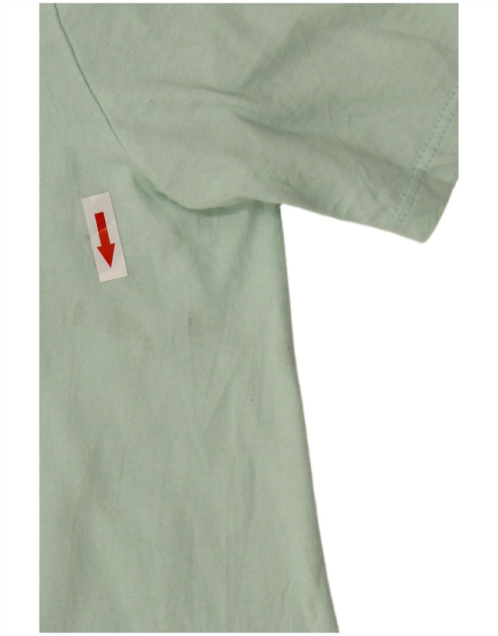T-shirt grafica da uomo Hurley Top grande in cotone verde