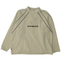 Maglione in pile con zip grafica da uomo Umbro UK 41/43 Large Verde Poliestere