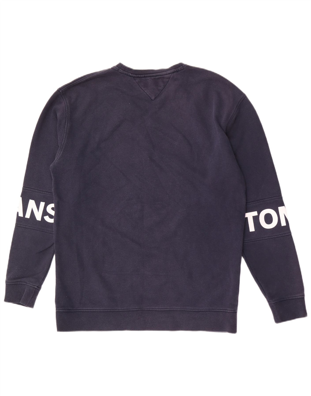 TOMMY HILFIGER Felpa da uomo con vestibilità comoda grafica media blu navy