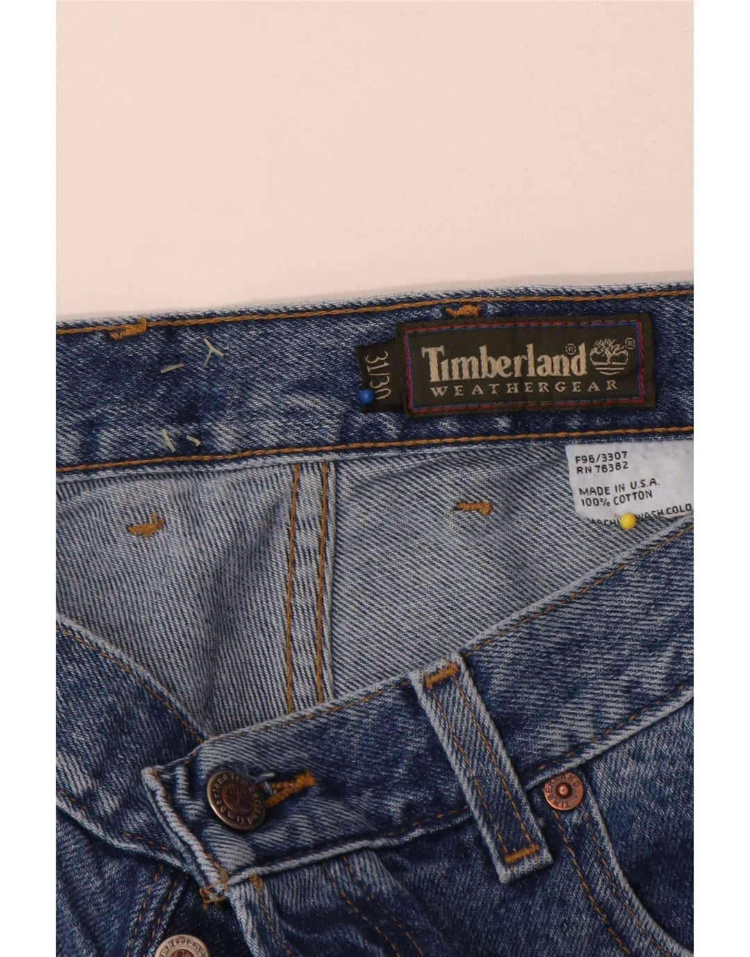 Jeans dritti da uomo Timberland W31 L30 cotone blu