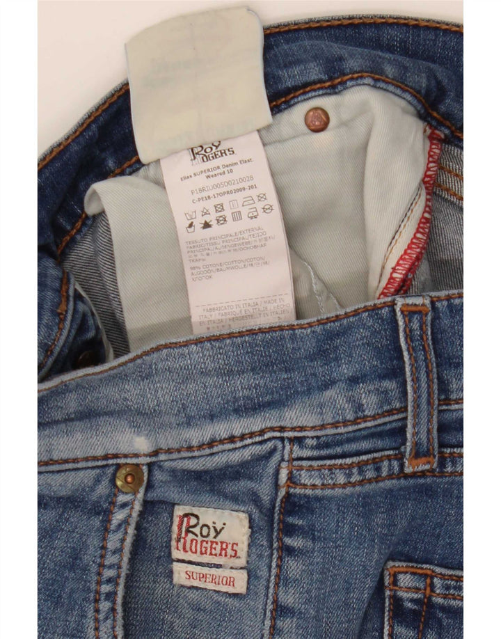 Jeans slim da donna Roy Rogers W31 L26 cotone blu