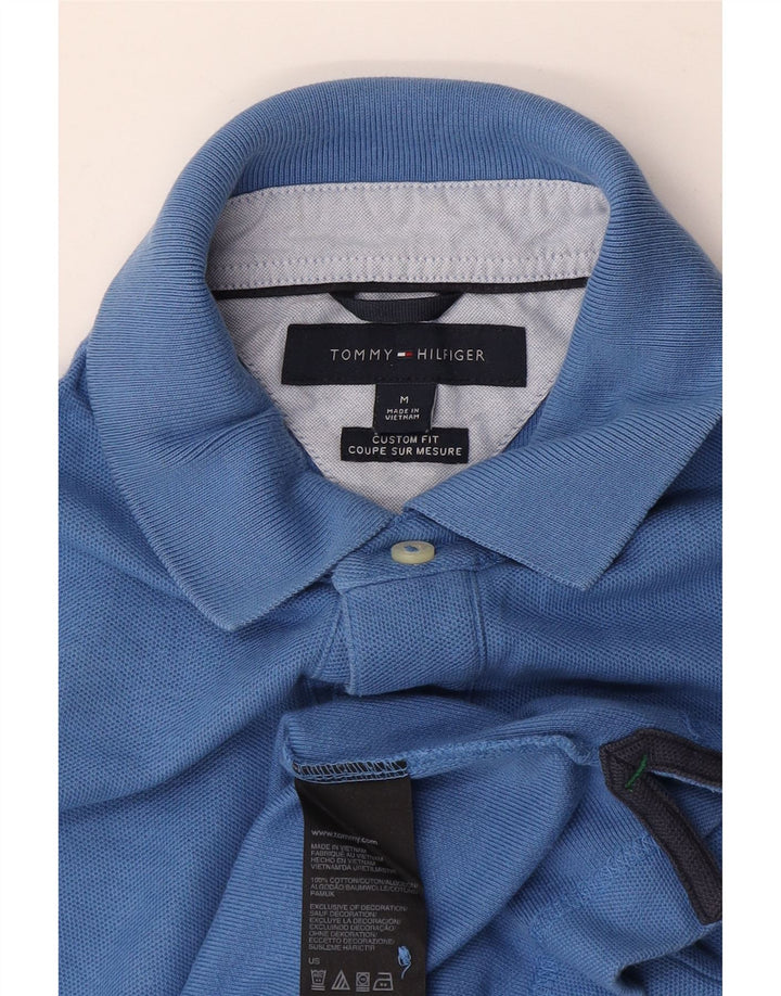 TOMMY HILFIGER Polo da uomo su misura in cotone blu medio