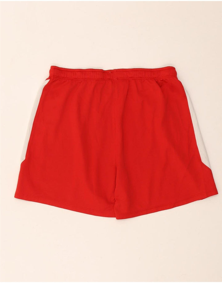 Pantaloncini sportivi da uomo Under Armour, poliestere color block rosso medio