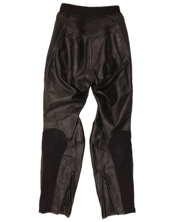 Pantaloni da motociclista in pelle da donna Gericke EU 36 Small W24 L27 Nero