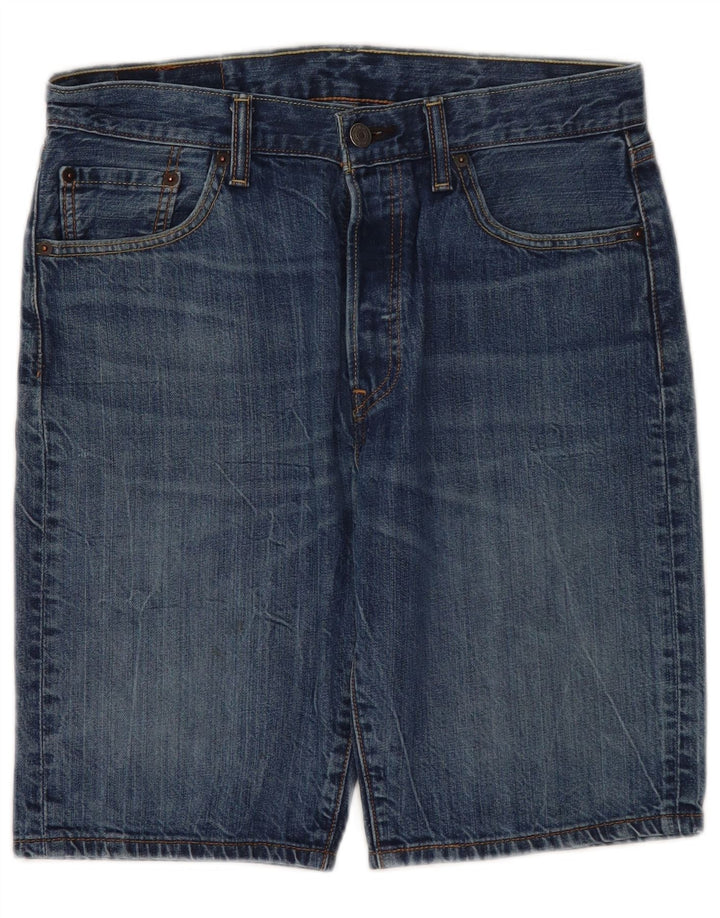 Pantaloncini di jeans Levi's 501 da uomo W30 in cotone blu medio