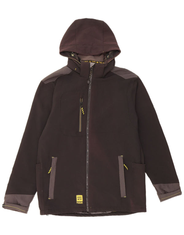 Giacca a vento con cappuccio da uomo Regatta UK 40 grande poliestere nero