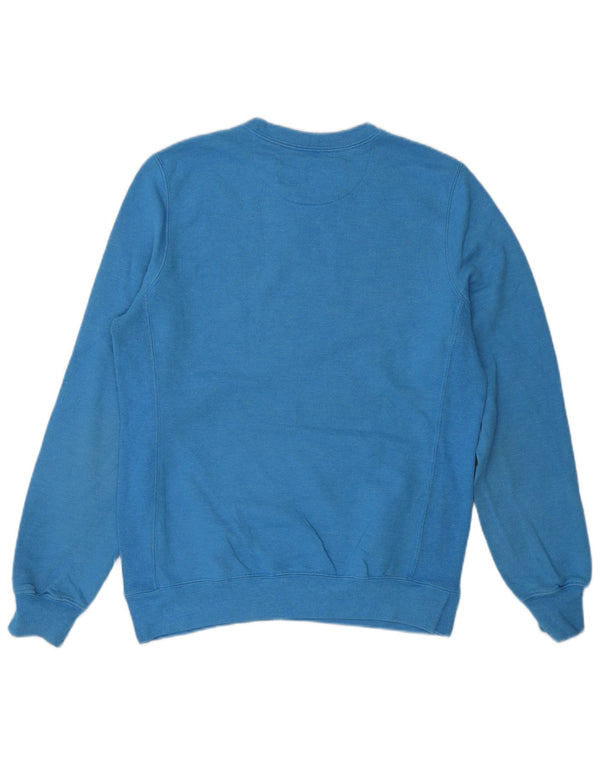 CHAMPION Womens Sweatshirt Jumper UK 14 Medium Blue Cotton