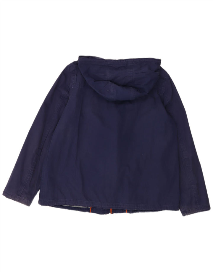 WHITE STUFF Borsone da donna con cappuccio UK 14 Grande cotone blu navy