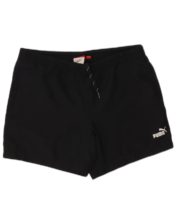 Pantaloncini sportivi da uomo Puma Small neri in poliestere